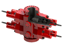 Плашечный превентор типа 